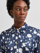 Minnie Short Sleeve Print - Dark Sapphire