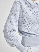 Julia Patterned Round Neck Jumper - Arctic Ice