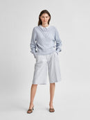 Julia Patterned Round Neck Jumper - Arctic Ice