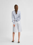 Julia Patterned Round Neck Jumper - Arctic Ice