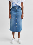 Asly Denim Skirt - Light Blue
