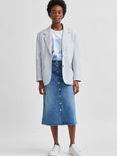 Asly Denim Skirt - Light Blue