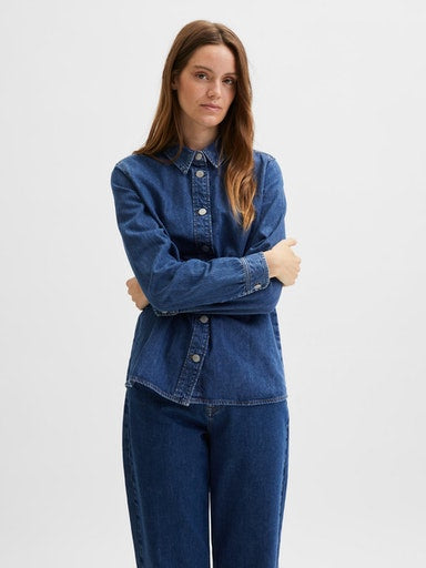 Ofelia Denim Shirt - Medium Blue