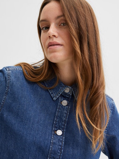 Ofelia Denim Shirt - Medium Blue