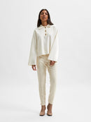 Cassi Boxy Jumper - Snow White