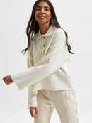 Cassi Boxy Jumper - Snow White