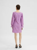 Nally Short Broderie Dress - African Violet