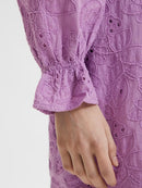 Nally Short Broderie Dress - African Violet