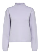 Merle High Neck Jumper - Orchid Petal