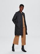 Natalia Quilted Coat - Black