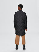 Natalia Quilted Coat - Black