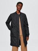 Natalia Quilted Coat - Black