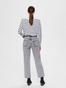 Standard Long Sleeve Stripe T-shirt - Maritime Blue/white Stripes