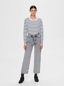 Standard Long Sleeve Stripe T-shirt - Maritime Blue/white Stripes
