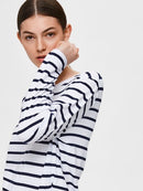 Standard Long Sleeve Stripe T-shirt - Maritime Blue/white Stripes