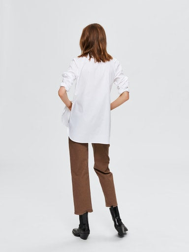 Ori Side Zip Shirt - Bright White