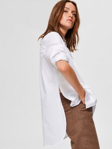 Ori Side Zip Shirt - Bright White