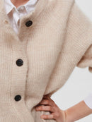 Lulu Short Cardigan - Birch Melange