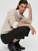 Lulu Short Cardigan - Birch Melange