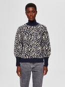 Paris Highneck Knit - Night Sky/peach