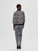 Paris Highneck Knit - Night Sky/peach