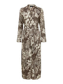 Zuri Florenta Ankle Dress - Sandshell Aop