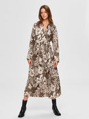 Zuri Florenta Ankle Dress - Sandshell Aop