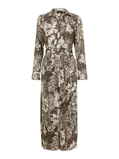 Zuri Florenta Ankle Dress - Sandshell Aop