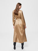 Moni 3/4 Ankle Dress - Tigers Eye