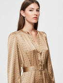 Moni 3/4 Ankle Dress - Tigers Eye