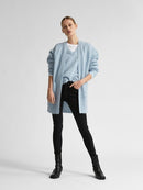 Lulu Long Cardigan - Cashmere Blue