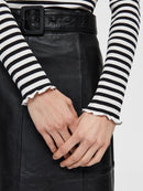 Long Sleeve Stripe T-shirt - Black/snow White
