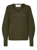 Emmy V Neck Jumper - Kalamata