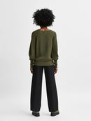Emmy V Neck Jumper - Kalamata