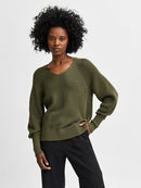 Emmy V Neck Jumper - Kalamata