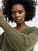 Emmy V Neck Jumper - Kalamata