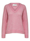 Lulu V-Neck Jumper - Prism Pink