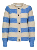 Lulu Short Cardigan - Ultramarine/Birch
