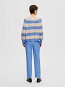 Lulu Short Cardigan - Ultramarine/Birch