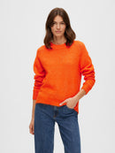 Lulu Round Neck Jumper - Orangeade Melange