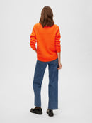 Lulu Round Neck Jumper - Orangeade Melange