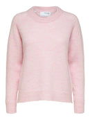 Lulu Round Neck Jumper - Sweet Lilac Melange