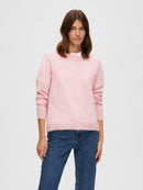 Lulu Round Neck Jumper - Sweet Lilac Melange