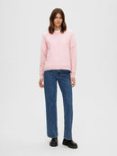 Lulu Round Neck Jumper - Sweet Lilac Melange