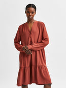 Mivia Short Dress - Chili Oil