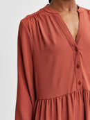 Mivia Short Dress - Chili Oil