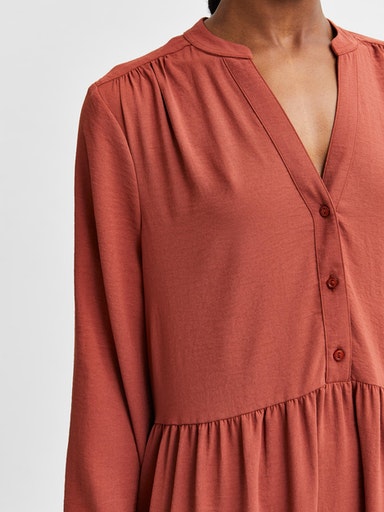 Mivia Short Dress - Chili Oil