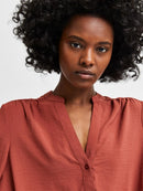 Mivia Long Sleeve Top - Chili Oil