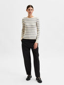 Ailana Stripe Jumper - Sandshell