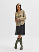 Greta Luna Long Sleeve Top - Dark Navy